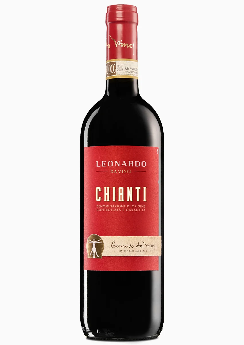 Bottiglia di Chianti, collezione Leonardo da Vinci